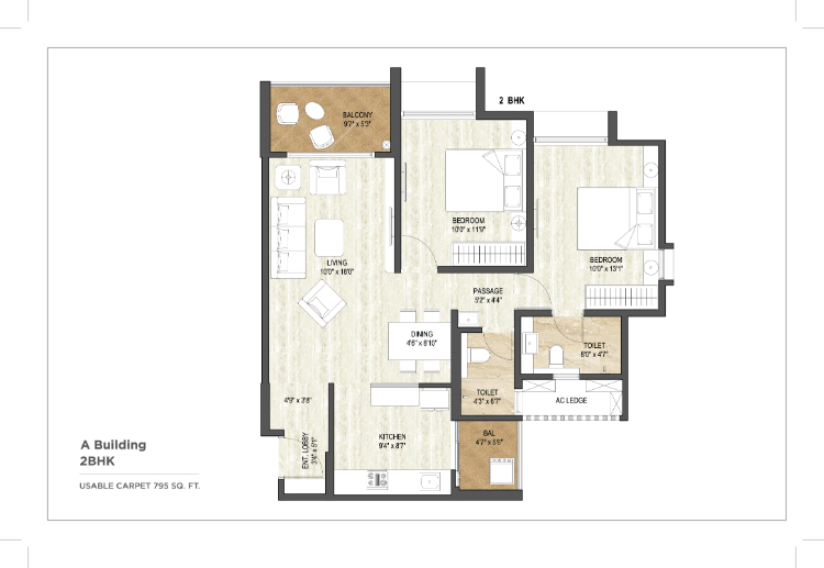 Miami 2 BHK
