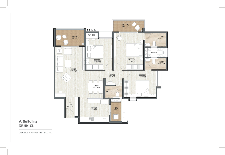 Miami 3 BHK